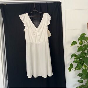 Elegant White Ruffle Dress